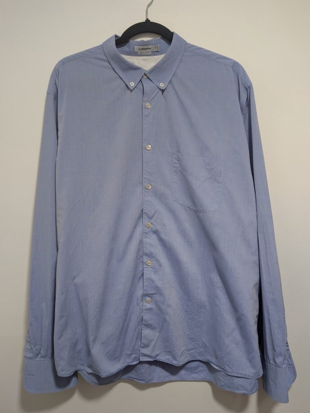 J.Lindeberg | Regular Fit Button Down Shirt In Blue